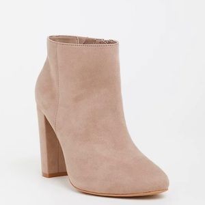 NWOT Torrid faux suede bootie